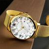 SKMEI 9166 Fashion Men Business Watch 30m Waterproof Metal Quartz Wristwatch(White)