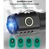 3LED Strong Light TYPE-C Charging Convenient Mini Multi-Function Flashlight(With USB Cable No Battery)