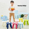 Colorful Children Stool Chair Baby Stool Plastic Kindergarten Stool(White)