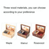 Wooden Jewelry Storage Music Box with Photo Frame Function, Spec: Walnut+Rings Flannel