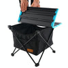 CLS Outdoor Folding Picnic Table Storage Hanging Bag Portable Invisible Pocket Storage Hanging Pocket,Style: Black Table + Small Pocket