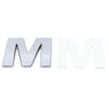Car Vehicle Badge Emblem 3D English Letter M Self-adhesive Sticker Decal, Size: 4.5*4.5*0.5cm