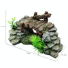 Turtle Basking Platform Resin Stump Hide Cave Ornament 18cm