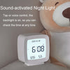 2286 Mini Multifunctional Calendar Alarm Clock Bedside Temperature and Humidity Clock(White)