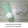 60ml Silicone Suction Cup With Brush Squeezed Bottle Portable Travel Storage Bottle(Green)