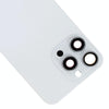 iPhone 15 Pro Max Glass Back Cover, Wireless Charging, White
