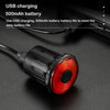 WEST BIKING Bicycle USB Charging Smart Brake Sensor Warning Tail Light(Cushion)