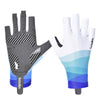BOODUN P101251 Summer Outdoor Half Finger Silicone Non-Slip Fishing Gloves, Size: M(Blue)
