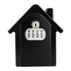 Key Safe Box Wall Mounted - 4 Digit Combination Lock - Black