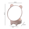 Detachable Cute Kitten Desktop Makeup Mirror with Storage Function(Pink)