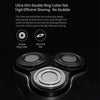 3D Floating Head Electric Shaver Charging Three-blade Wet and Dry Razor(Silver)