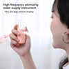 Lipstick Style Facial Hydration Instrument Air Humidifier USB Beauty Cold Spray Instrument Auto Alcohol Disinfection Sprayer(Pink)