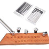36 In 1 Leather English Print Punch Digital Seal Craft Leather Carving Tools, Size: 3.5mm