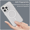 For iPhone 15 Pro Max MagSafe Frosted Translucent TPU + PC Full Coverage Phone Case(White)