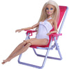 1:6 Folding Canvas Beach Chair Recliner for Barbie Doll(No Doll)