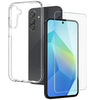For Samsung Galaxy A56 5G NORTHJO Transparent TPU Phone Case with Tempered Glass Film(Transparent)