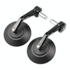 Motorcycle Electric Vehicle Modified Accessories Retro Circular CNC Hand Mirror Rear View Mirror(Black)