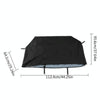 Outdoor Garden BBQ Grill Waterproof and Dustproof Cover, Size:112.4x64.1x95.6cm(Black)