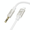 Borofone BL22 3.5mm to 8 Pin Zinc Alloy Dignity AUX Audio Cable, Length:1m(White)