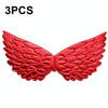 3 PCS Children Prom Dress Up Wings Elf Colorful Wings Party Costume Props(Red)