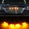 DC12V / 6W 4 in 1 Front Grille Warning Light for Ford Raptor F150 2017-2019 (Black)