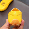 DKF-282 Lightweight Non-slip Dance Bean Shoes Children Leather Shoes, Size: 30(Deep Blue)