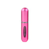 Portable Mini Aluminum Refillable Perfume Bottle Spray Empty Cosmetic Containers Atomizer, Capacity:5ml(Hot Pink)