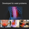 Lumbar Traction Stretching Device Posture Corrector Waist Support Spine Pain Relief Back Massage Stretcher(Black+green)