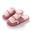 Cartoon Cat Warm Non-slip Floor Home Hotel Slippers Kids Indoor Shoes, Shoe size:32-33(Pink)