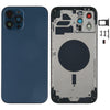 iPhone 12 Pro Max Back Housing Cover, Blue - SIM Tray & Lens