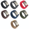 AWMN Metal Nylon Magnetic Buckle Fashion Casual Men Belt, Length: 125cm(Silver Cap Dark Khaki)