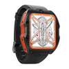 Model X 1.99 inch IP68 Waterproof Android 9.0 4G Dual Cameras Matte Smart Watch, Specification:2GB+16GB(Black Orange)