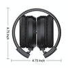 F4 Digital Display Automatic Scanning Foldable FM Radio Headphone, Spec: Battery Version