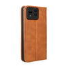 For Asus Zenfone 11 Ultra Magnetic Buckle Retro Texture Leather Phone Case(Brown)