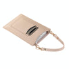 Litchi Texture Card Holder Mobile Phone Bag with Short Strap(Khaki)