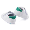D0735 PU Leather Soft Soled Slip-On Baby Walking Shoes, Size: 12cm(Greentail)