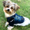 Retro Denim Dog Vest, Light Blue, Size L