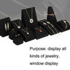 8x8x11.5cm Cone Bracelet Display Stand Black Microfiber Necklace Ring Jewelry Display Live Jewelry Prop Rack