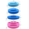 1pair Adult Children Swimming Hand Grip Floating Board Thickened Water Beater Board, Color: Oval Dark Blue