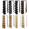 MST08 Adhesive Tie-On Wigs Ponytail Fluffy Long Curly Wigs High-Ponytail(1BH613)
