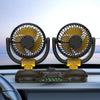SUITU Car Foldable Cooling Fan Automobile Summer Temperature Reduction Fan, Model: Dual 24V Cigarette Lighter Energized