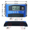 YCX-003 30-100A Solar Charging Controller with LED Screen & Dual USB Port Smart MPPT Charger, Model: 12/24/36/48/60V 40A