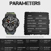 SMAEL 1545D Time Men Anti-falling Night Light Alarm Waterproof Sports Watch(Camouflage Army Green)