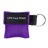 CPR Face Shield Keyring - Purple