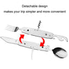 6-Opening Multifunctional Outdoor Camping Detachable Folding Tableware(SY-FT020)
