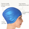 Adult Solid Color Waterproof Silicone Swimming Cap(Purple)