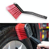 W-0272 Multifunctional Long Hair Cleaning Soft Car Tire Brush(Red)