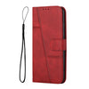 For Samsung Galaxy A56 5G Stitching Calf Texture Buckle Leather Phone Case(Red)