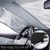 Automobile Silver Coated Cloth Sunshade Snow Shield, Style: Front Rubber Band