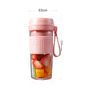 FS1300 Mini Juicer Home Portable Cooking Machine Student Juice Cup Juicer, Colour: Cherry Blossom Four  Blade
